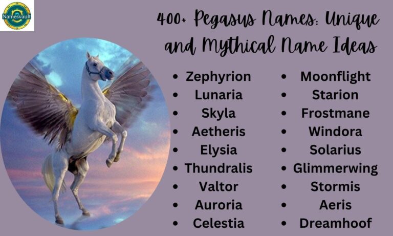 400+ Pegasus Names Unique and Mythical Name Ideas