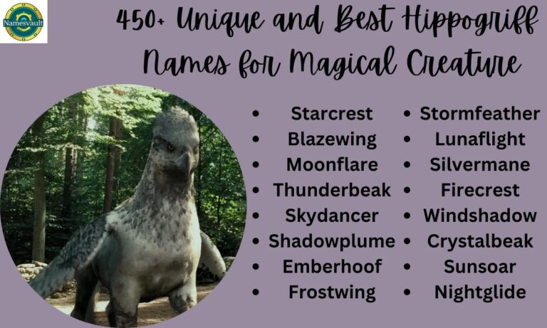 450+ Unique and Best Hippogriff Names for Magical Creature