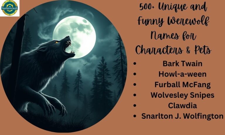 500+ Unique and Funny Werewolf Names for Characters & Pets