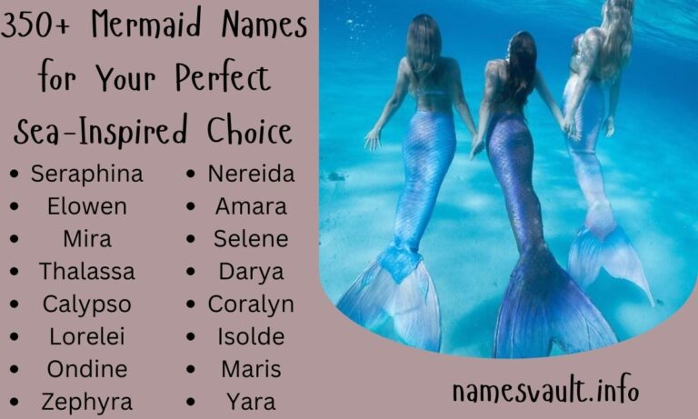 350+ Mermaid Names [Magical, Unique, & Beautiful] for Your Perfect Sea-Inspired Choice