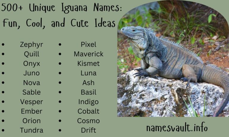 500+ Unique Iguana Names Fun, Cool, and Cute Ideas for Your Pet
