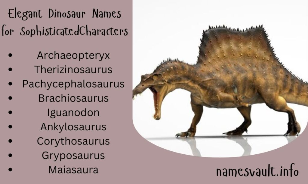 Elegant Dinosaur Names for Sophisticated Characters