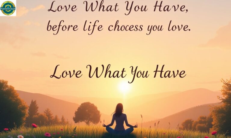 Love What You Have, Before Life Teaches You to Love – A Guide to Overcoming Fear and Embracing the Present