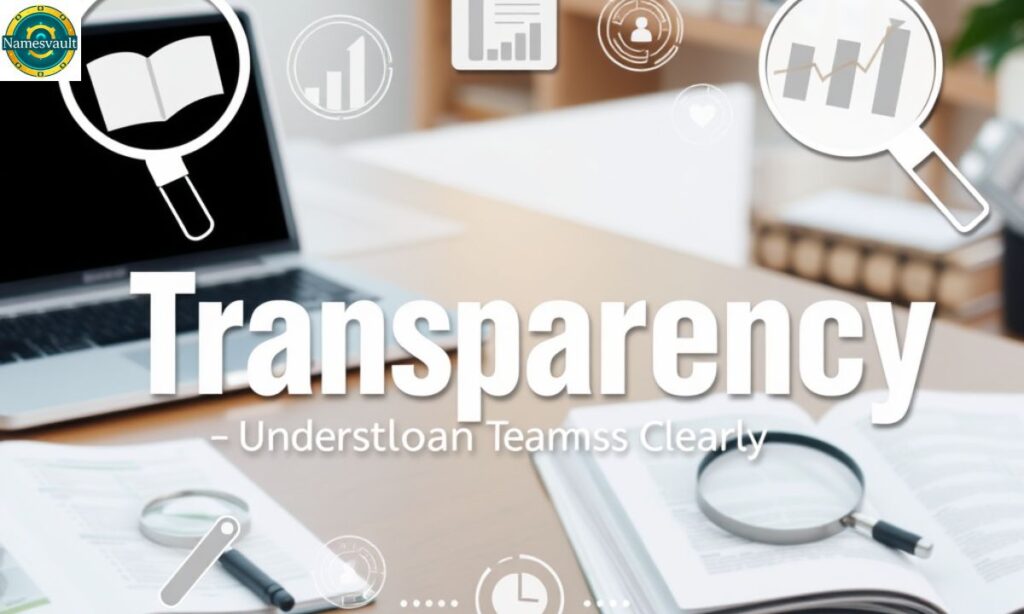 Transparency Understanding Loan Terms Clearly